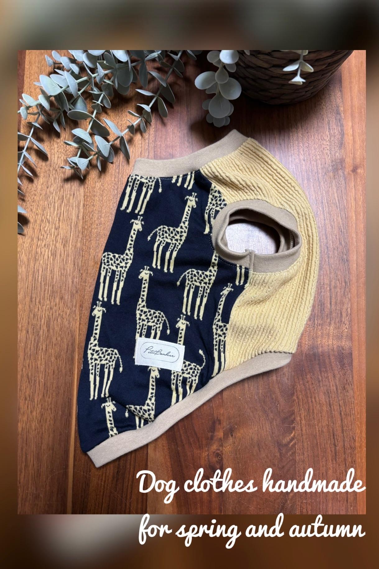 犬服　キリンジャージータンク　 ◎Mサイズ◎  ハンドメイド