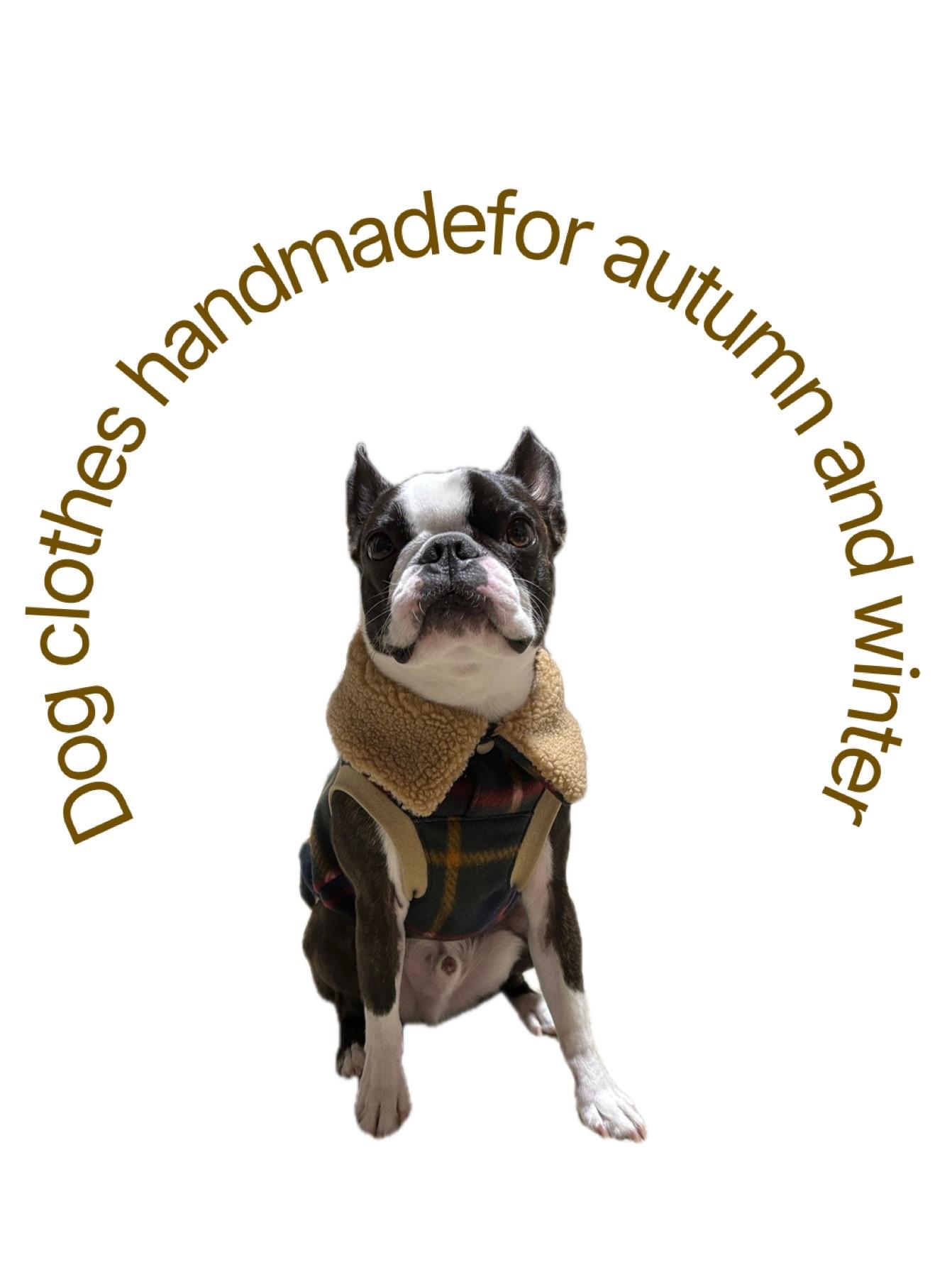 犬服　アルパカmuff　⭐︎クラシックタータン⭐︎　◎フレブルSサイズ◎ ハンドメイド