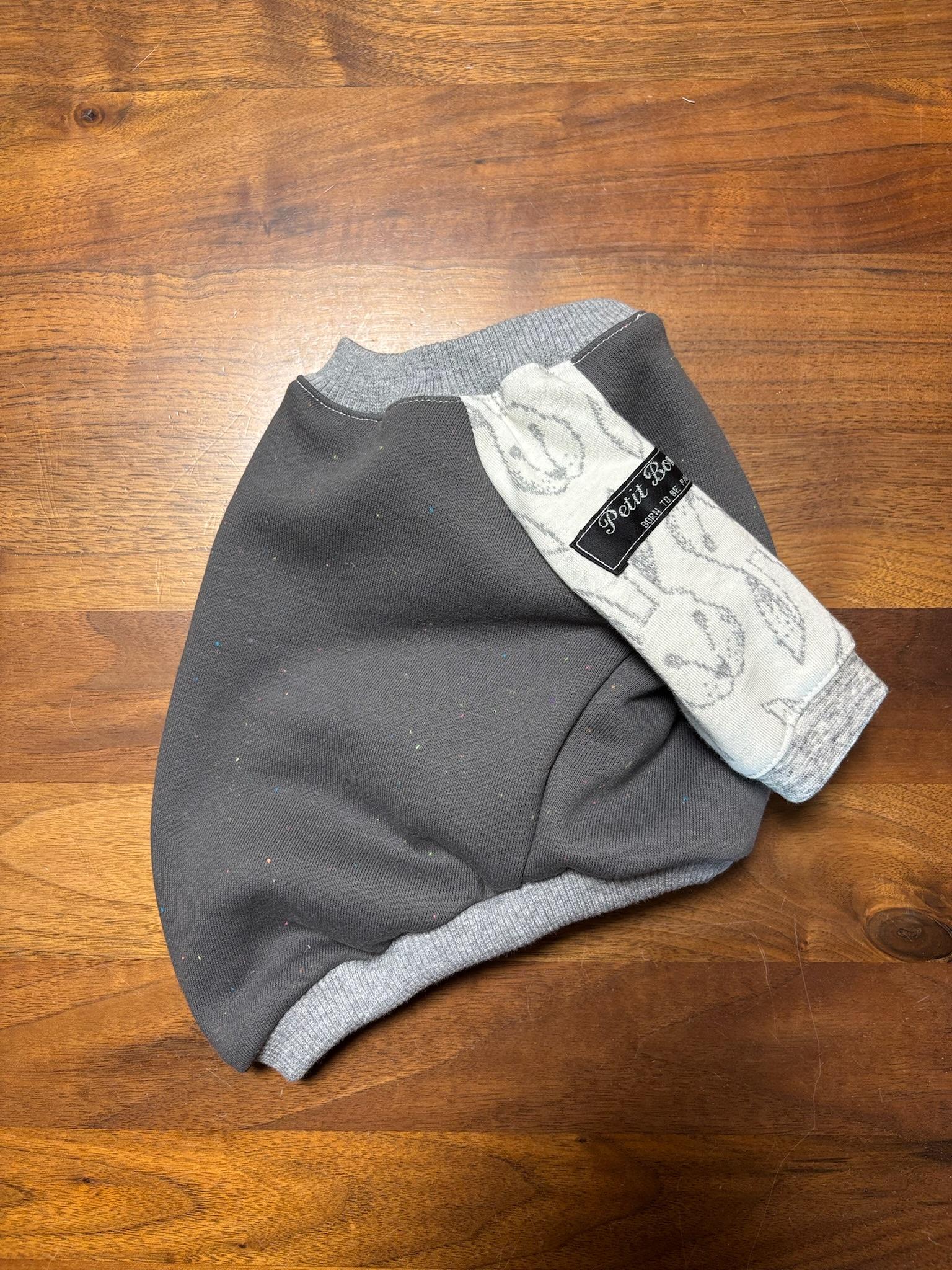 犬服　maffonラグランスリーブ　⭐︎カラーネップ×うさぎ⭐︎　　◎フレブルSサイズ◎ ハンドメイド | 2枚目